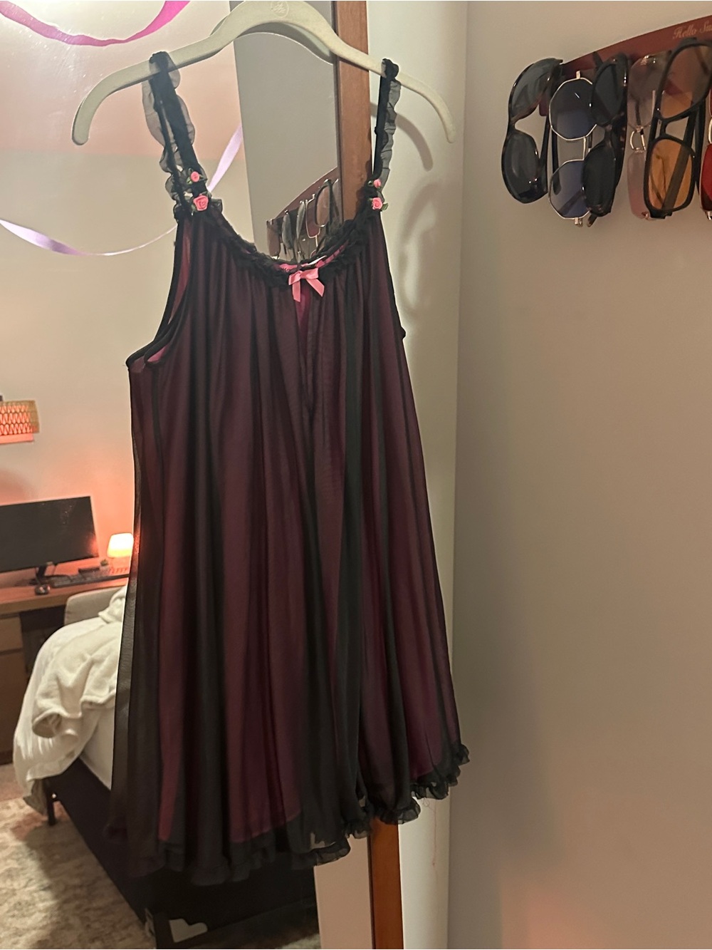Vintage betsy johnson sheer babydoll tunic/dress
